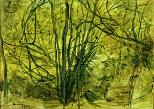 Tree Grouping II, 10" x 14", acrylic on canvas, 2005. Tree Grouping II, 10" x 14", acrylic on canvas, 2005.